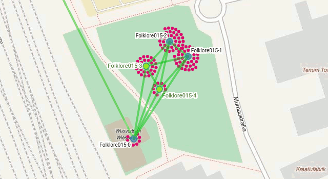 Auf unsere Freifunk-Map verfolgten wir die Anzahl der Clients